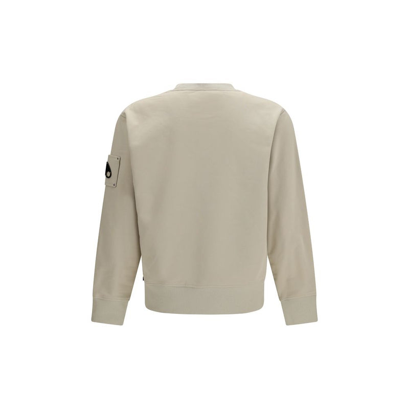 Moose Knuckles Hartsfield Beige Cotton Sweatshirt