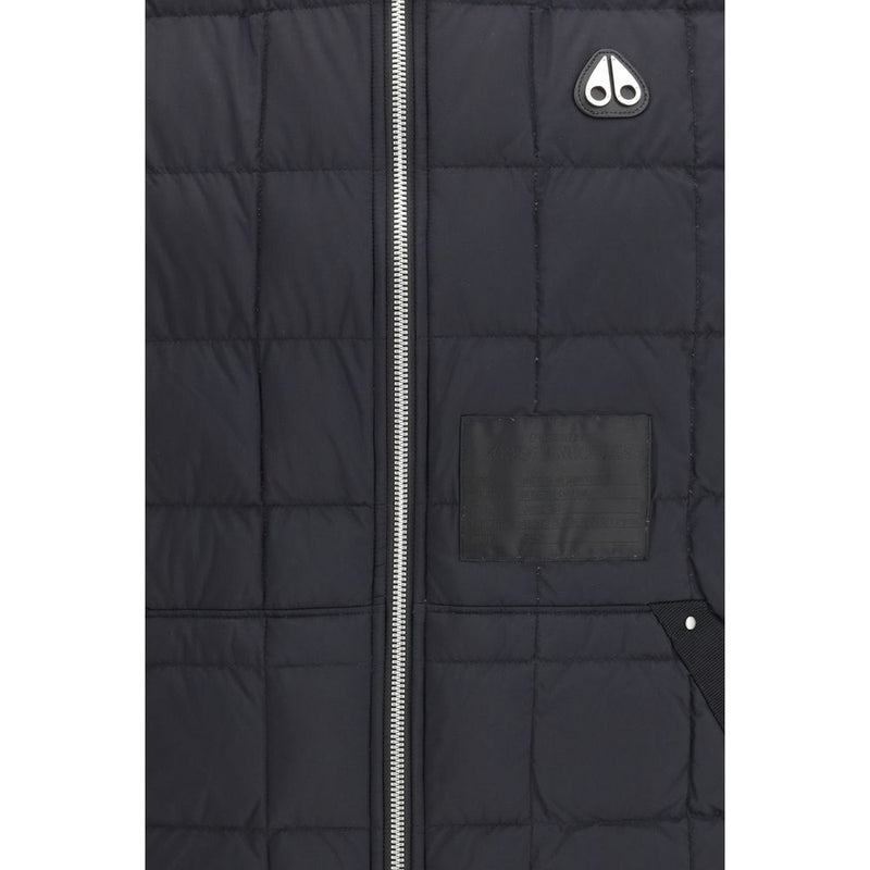 Moose Knuckles Transit Liner Black Nylon Sleeveless Jacket