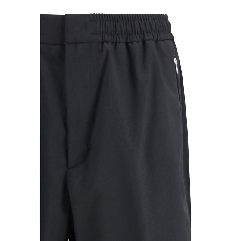 LAMINAR Black Polyester Pants - Functional & Stylish