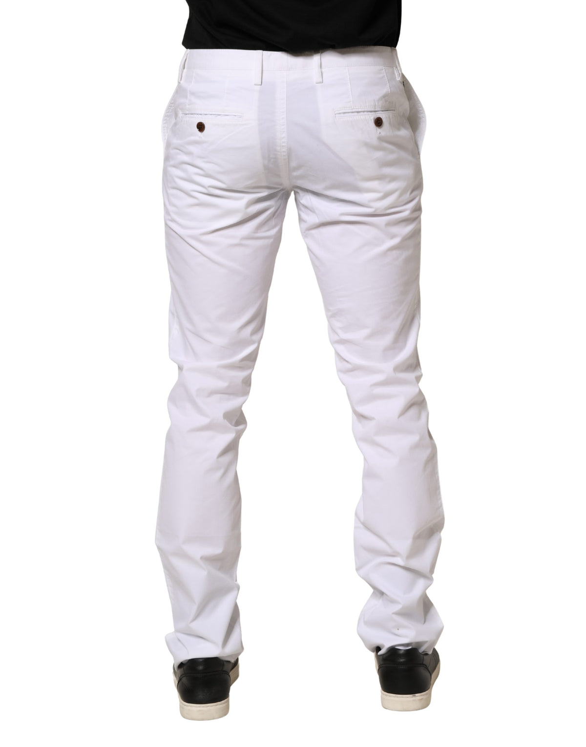 Hugo Boss Pantalon chino coupe slim taille mi-basse blanc