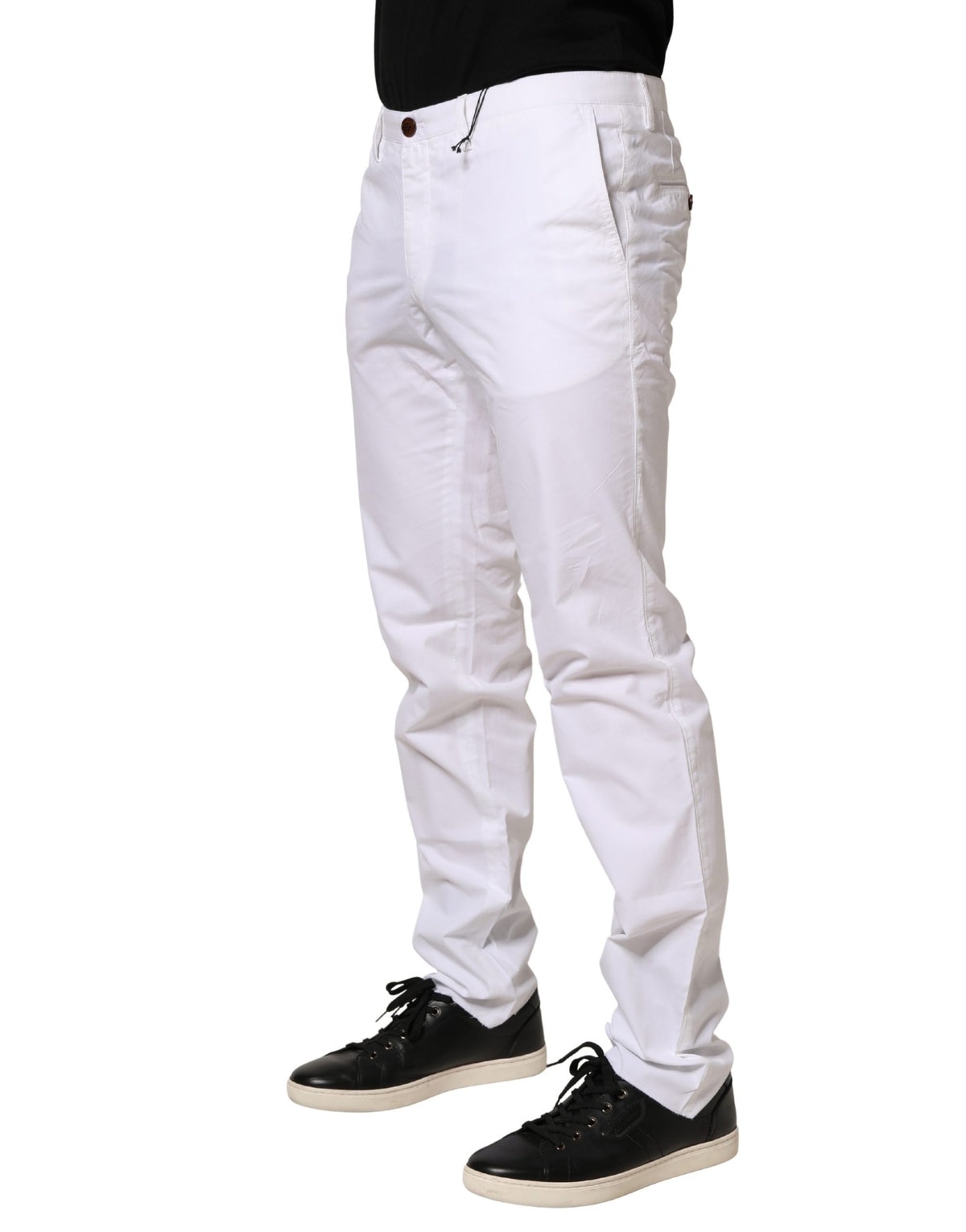 Hugo Boss Pantalon chino coupe slim taille mi-basse blanc