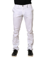 Hugo Boss Pantalon chino coupe slim taille mi-basse blanc