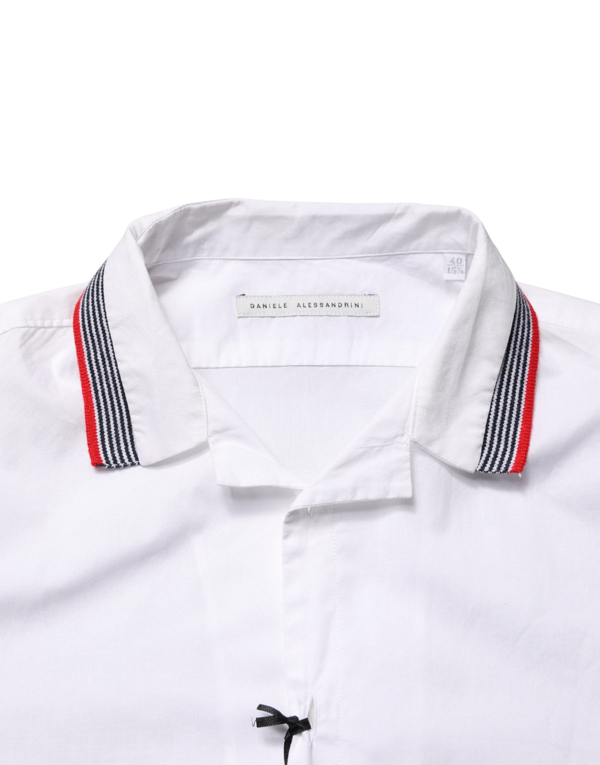 Daniele Alessandrini Chemise Blanche à Manches Courtes Button Down