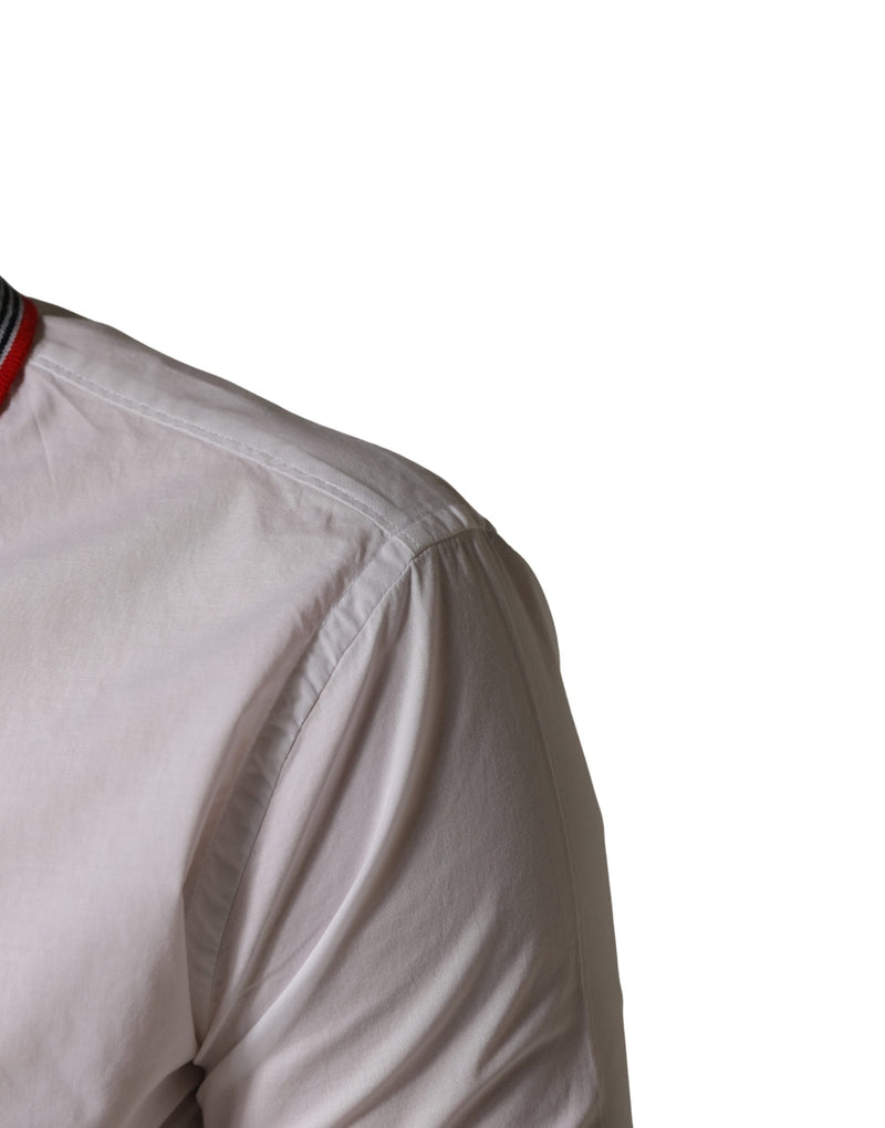 Daniele Alessandrini Chemise Blanche à Manches Courtes Button Down