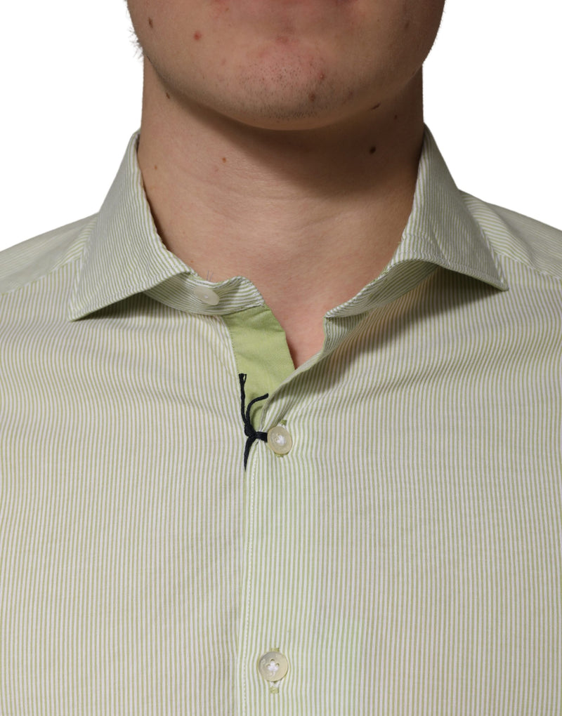 Domenico Tagliente Light Green Long Sleeves Formal Dress Shirt