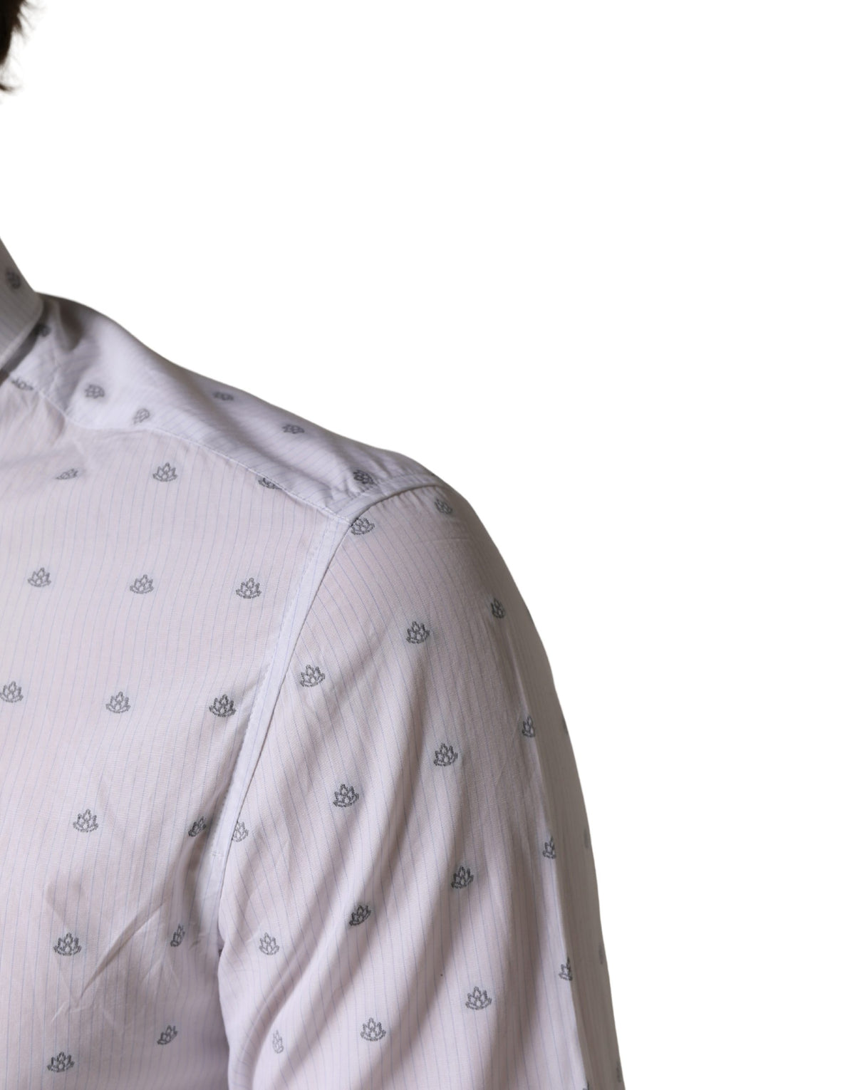 Chemise habillée à col Patrizia Pepe pour homme en coton blanc coupe ajustée