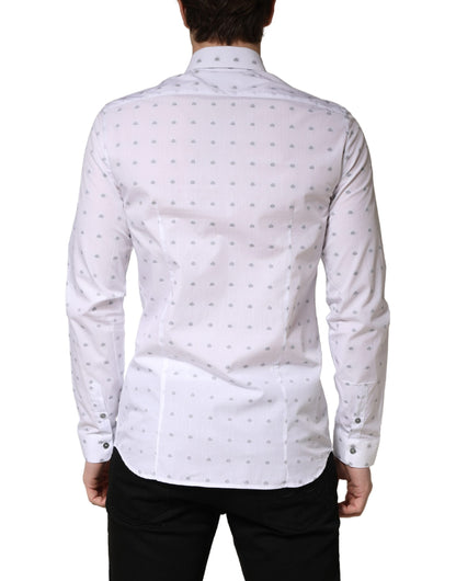 Chemise habillée à col Patrizia Pepe pour homme en coton blanc coupe ajustée