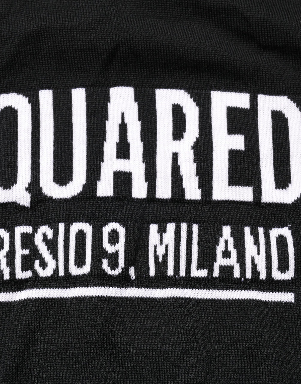 Dsquared² Black Logo Knitted Crew Neck Pullover Sweater for Men