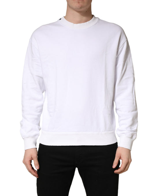 Dolce &amp; Gabbana wit katoenen sweatshirt met ronde hals.