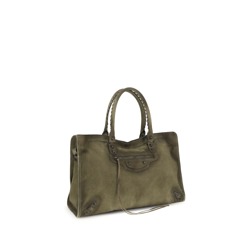 Balenciaga Tweekleurige Kalfsleren Bos Taurus Schoudertas