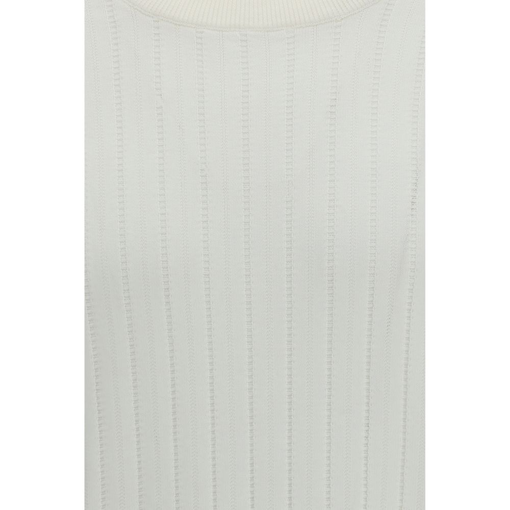 Brunello Cucinelli White Cotton Sweatshirt for Men