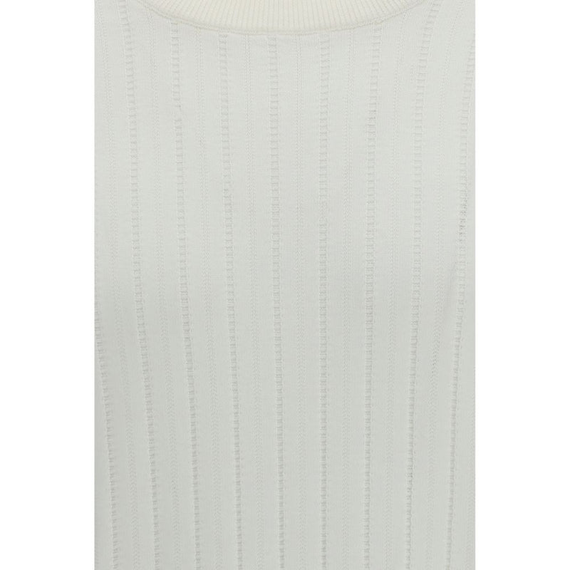 Brunello Cucinelli White Cotton Sweatshirt for Men