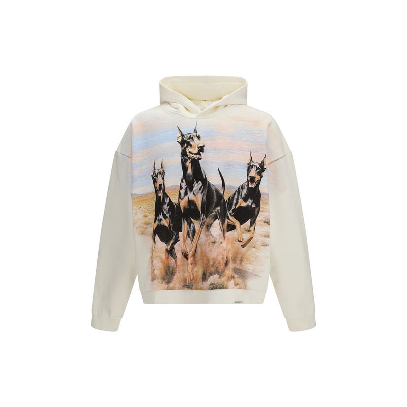 Represent White Cotton Sweatshirt - Western Dobermans Hoodie