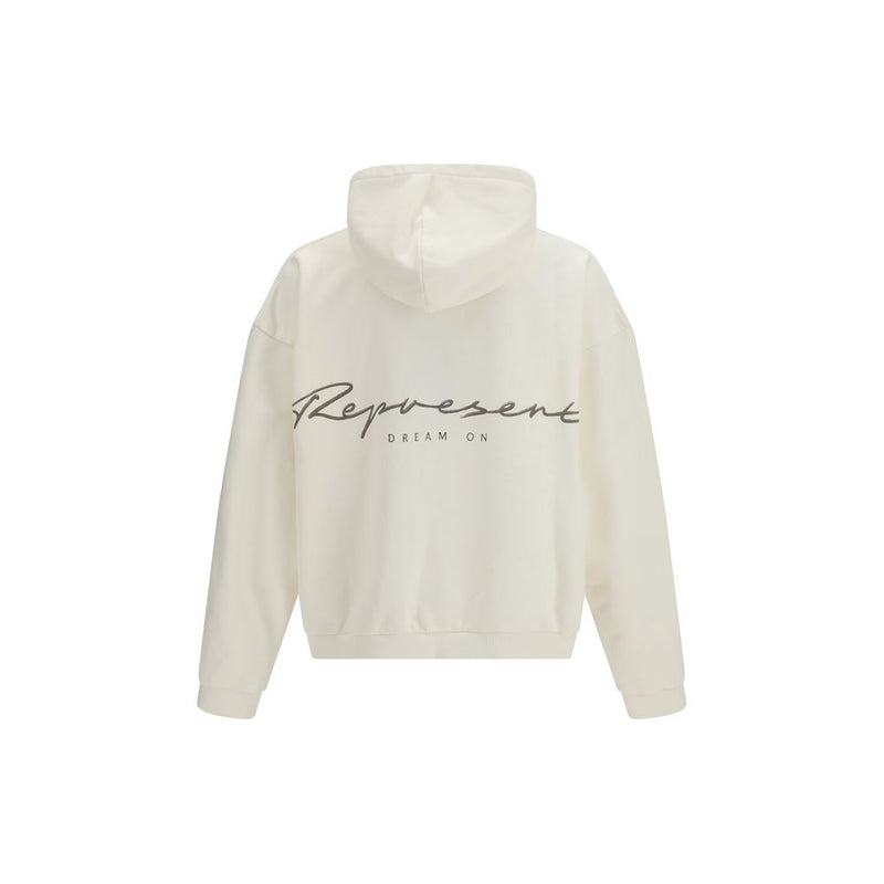Represent White Cotton Sweatshirt - Western Dobermans Hoodie