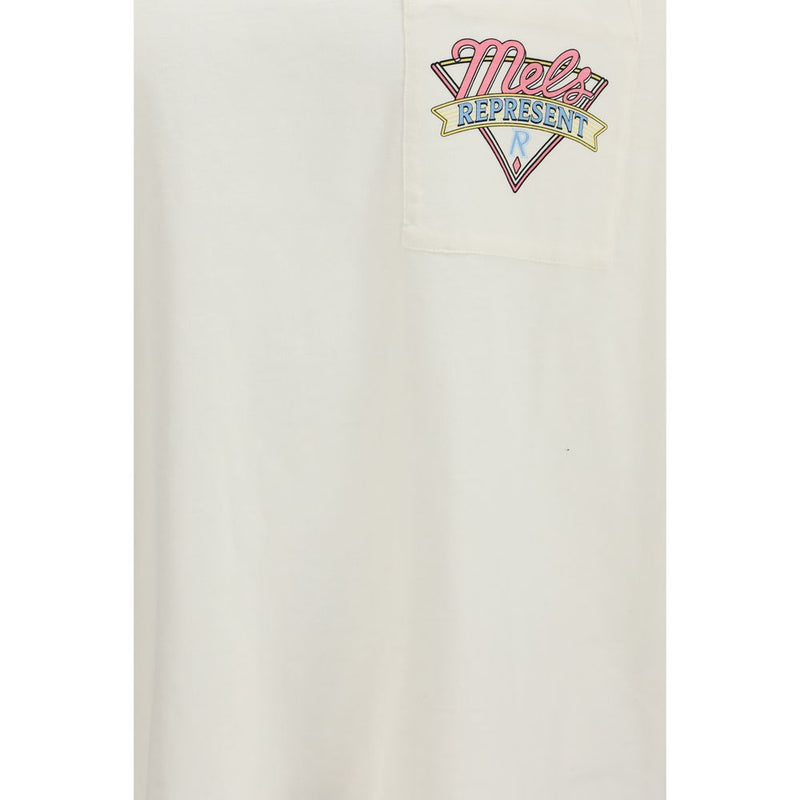 Represent Mel’s Diner White Cotton T-Shirt for Men