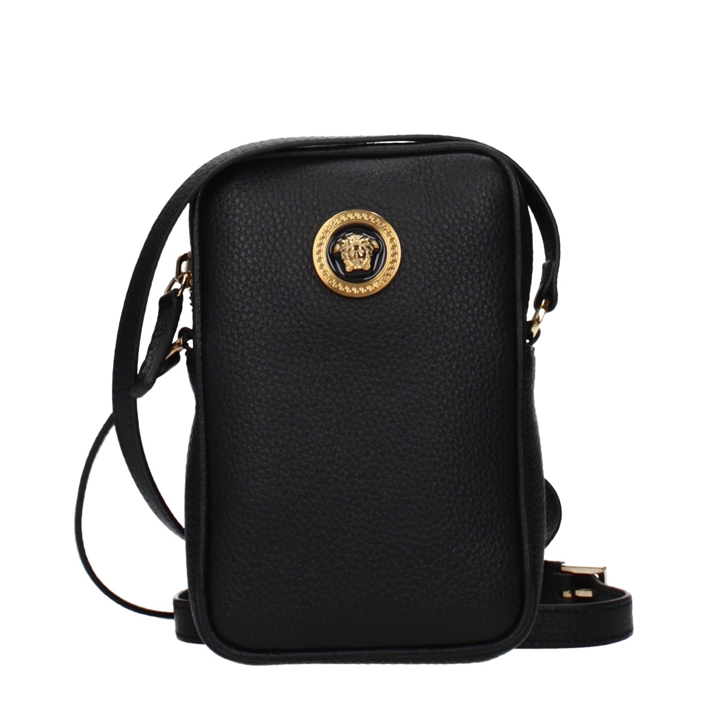 Versace zwarte leren crossbodytas