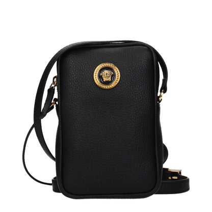 Versace zwarte leren crossbodytas