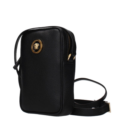 Versace zwarte leren crossbodytas