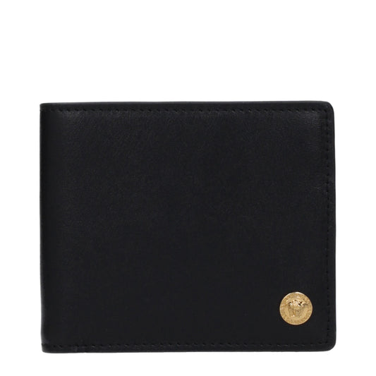 Versace Zwart Leren Portemonnee