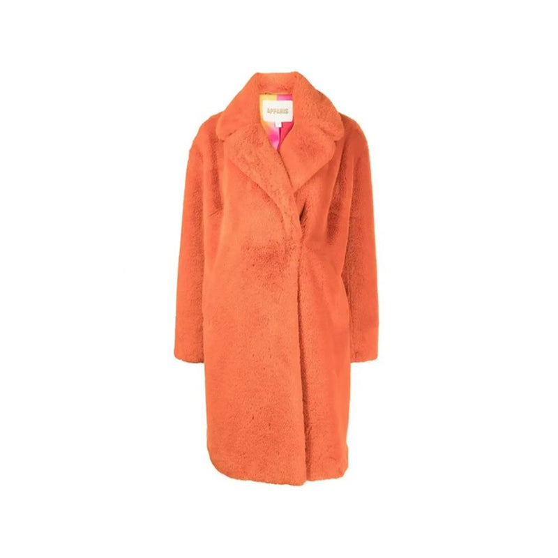 Apparis Orange Faux Fur Coat - Chic and Cozy Outerwear