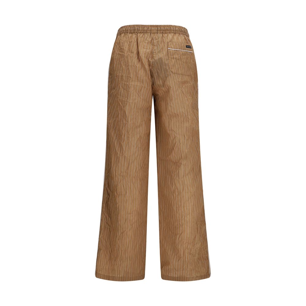 Pantalon décontracté Dolce & Gabbana en lin marron