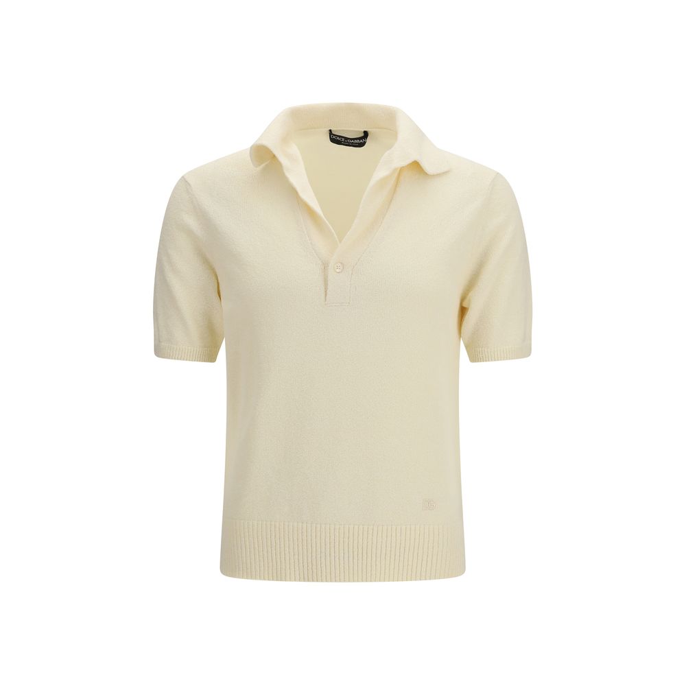 Polo Dolce & Gabbana en coton beige