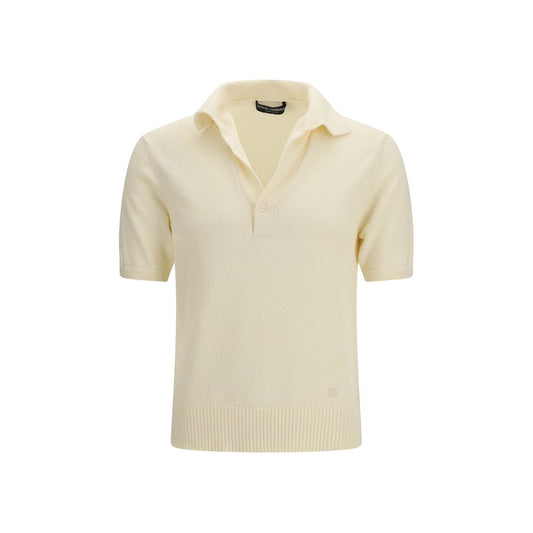 Dolce & Gabbana Beige Katoenen Poloshirt