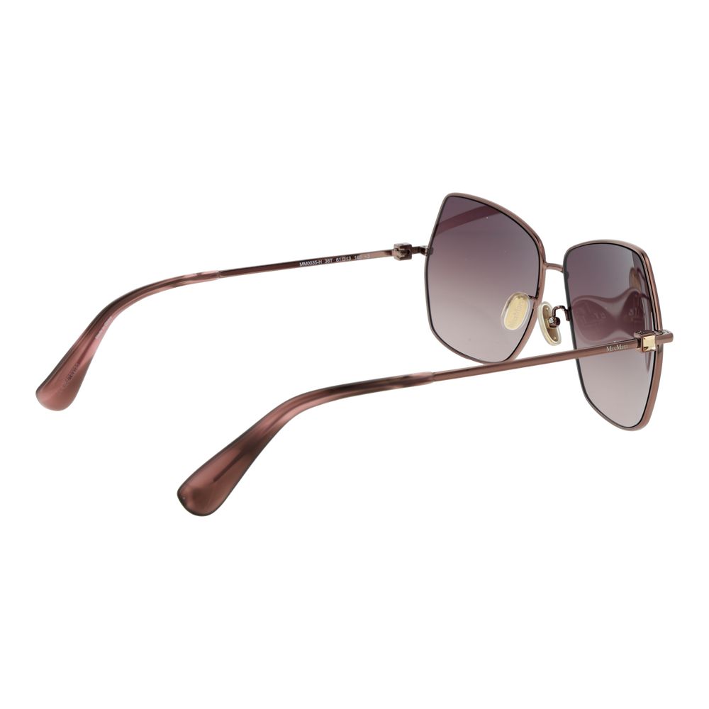 Max Mara Bronze Metal Sunglasses for Women