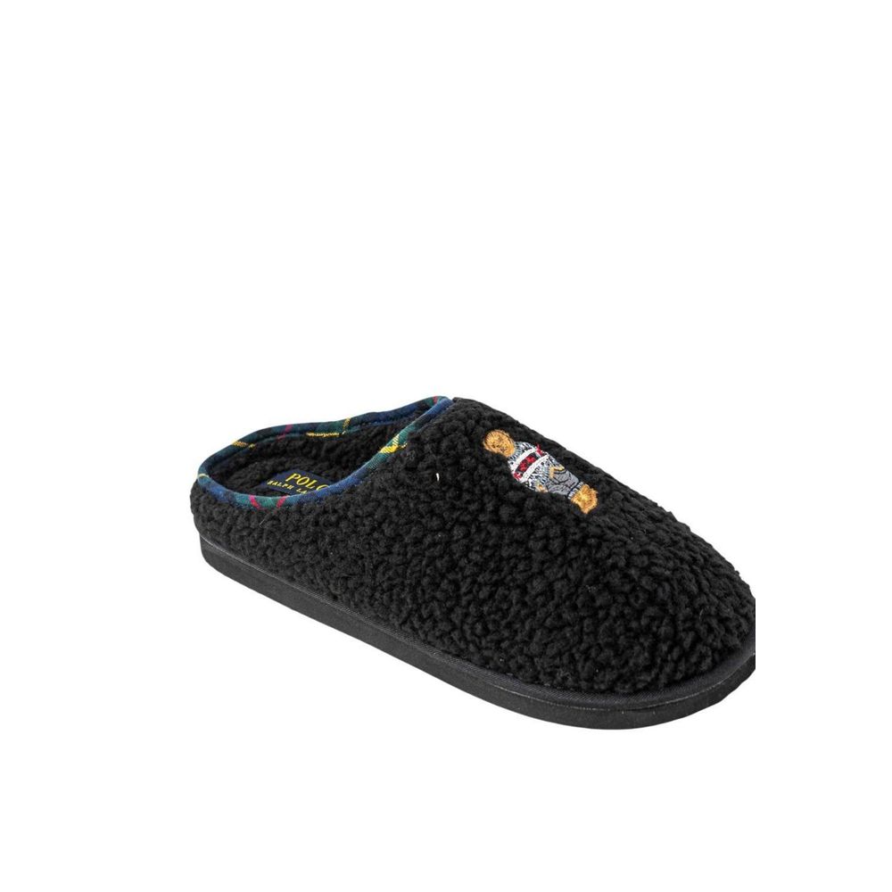 Ralph Lauren Black Cotton Slippers for Women