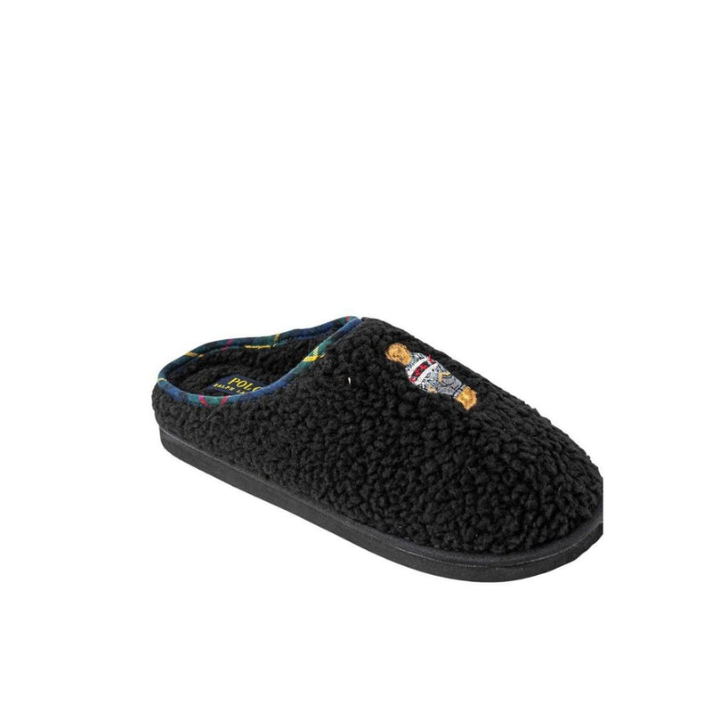 Ralph Lauren Black Cotton Slippers for Women