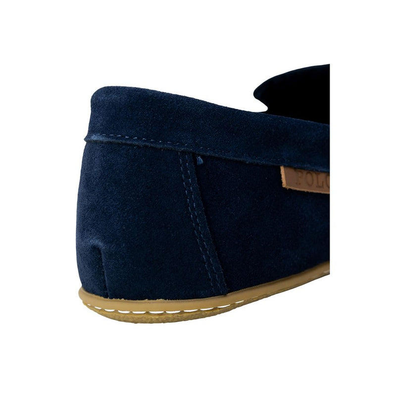 Ralph Lauren Blue Faux Fur Slippers for Men