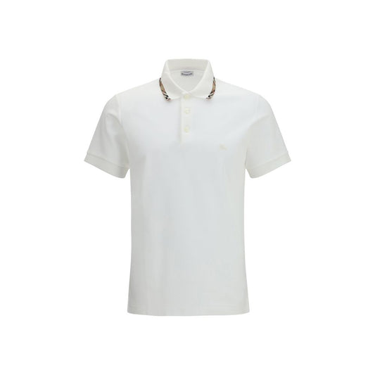 Burberry wit katoenen poloshirt