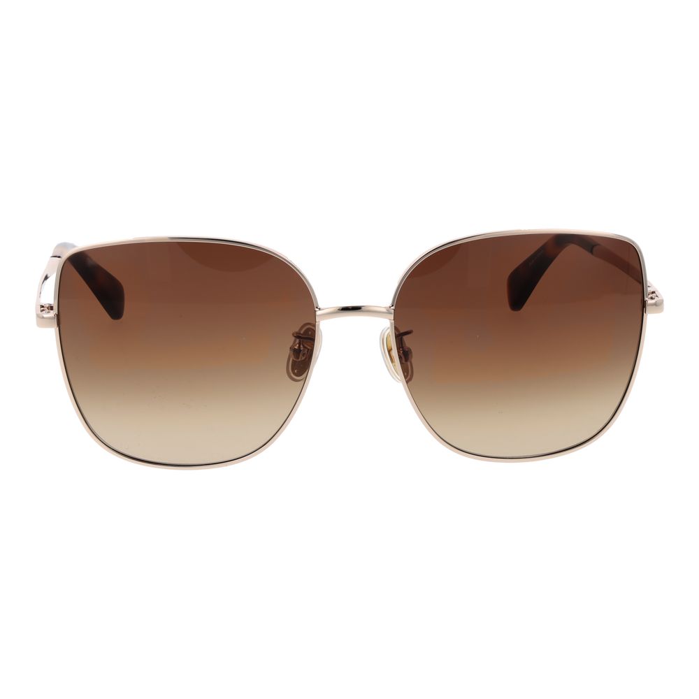 Max Mara Rose Gold Metal Sunglasses for Women - Elegant & Protective