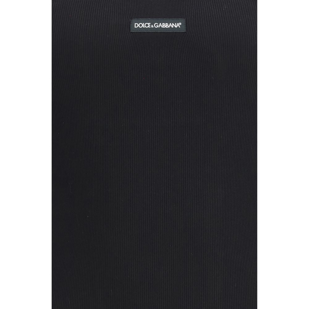Haut en coton noir Dolce & Gabbana