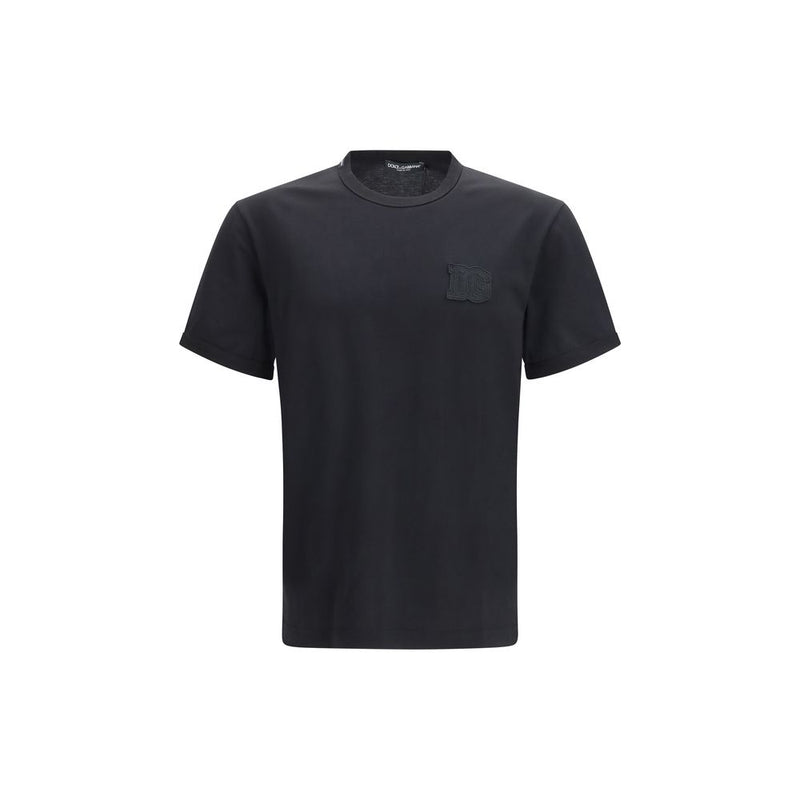 T-shirt en coton noir Dolce &amp; Gabbana
