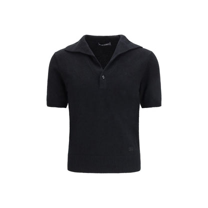 Dolce & Gabbana Zwart Katoenen Poloshirt