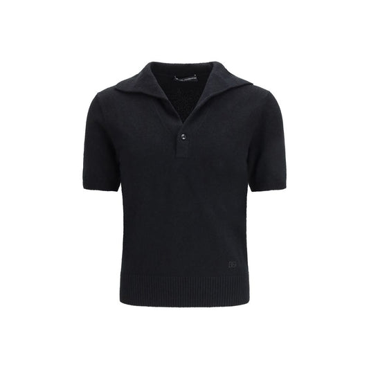 Dolce & Gabbana Zwart Katoenen Poloshirt