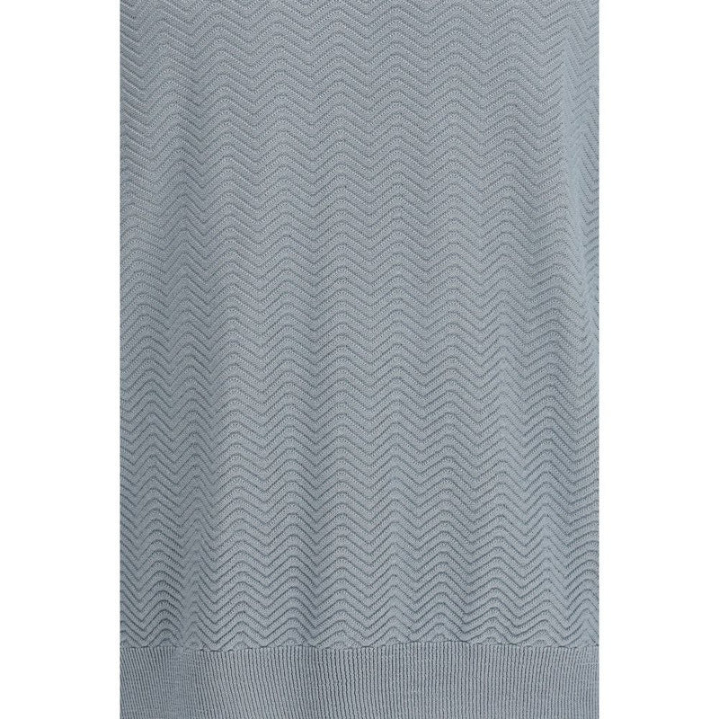 Giorgio Armani Gray Silk Sweatshirt