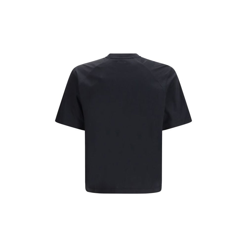 LAMINAR Black Cotton Pocket T-Shirt for Men