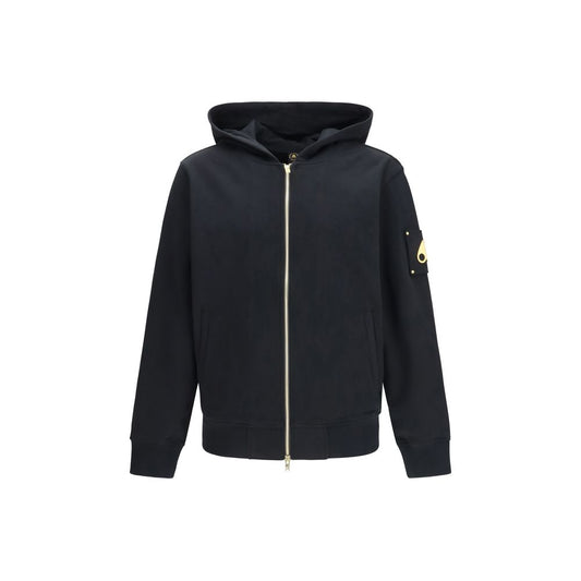 Moose Knuckles Hartsfield Black Cotton Sweatshirt