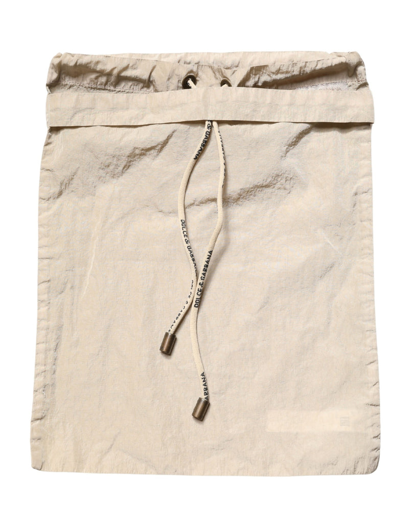 Dolce & Gabbana Brown Nylon Drawstring Swim Shorts