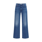 Mother Denim Blue Cotton Relaxed Fit Jeans - Mid Rise Maven Skimp