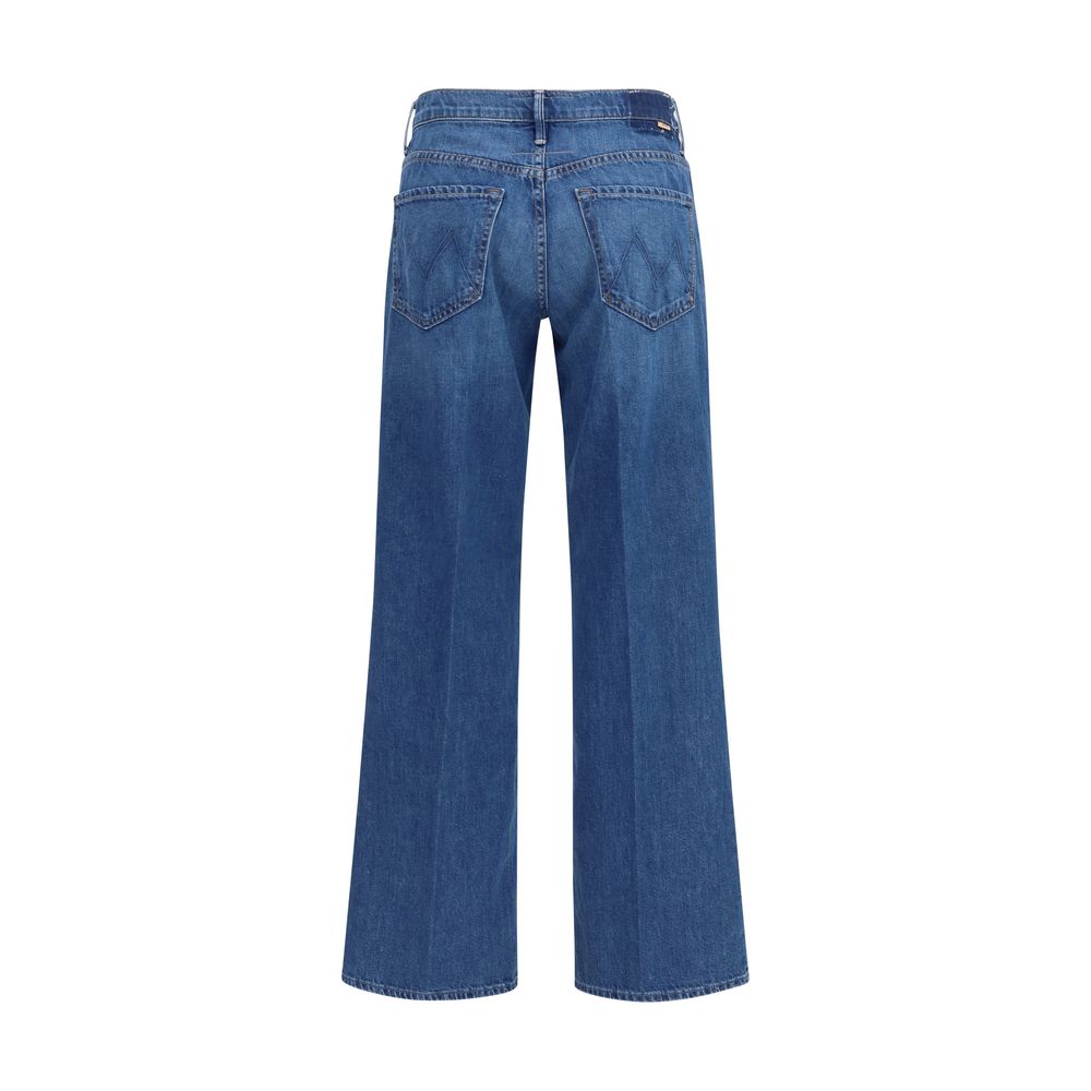 Mother Denim Blue Cotton Relaxed Fit Jeans - Mid Rise Maven Skimp