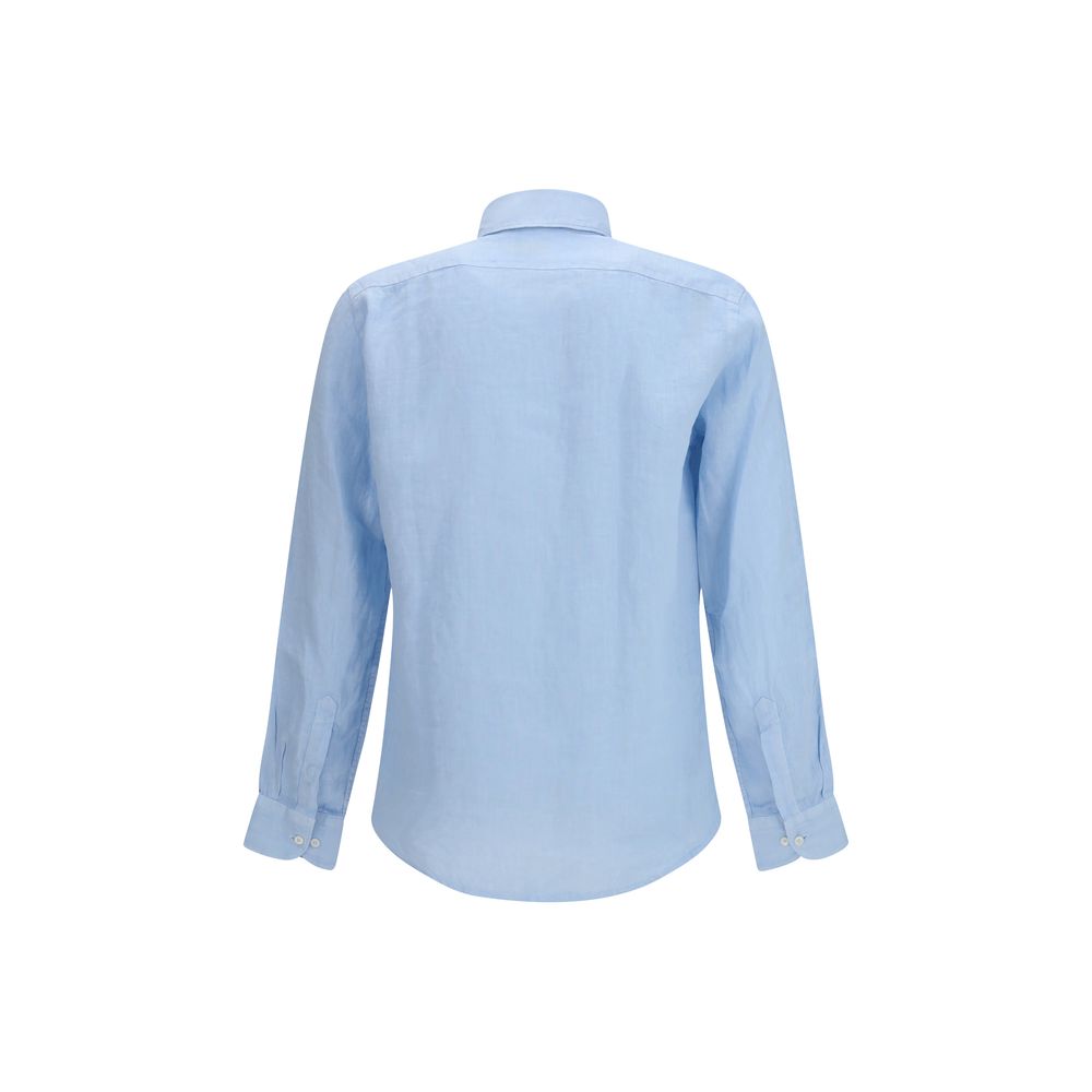 Brooksfield Blue Linen Shirt - Lightweight & Elegant