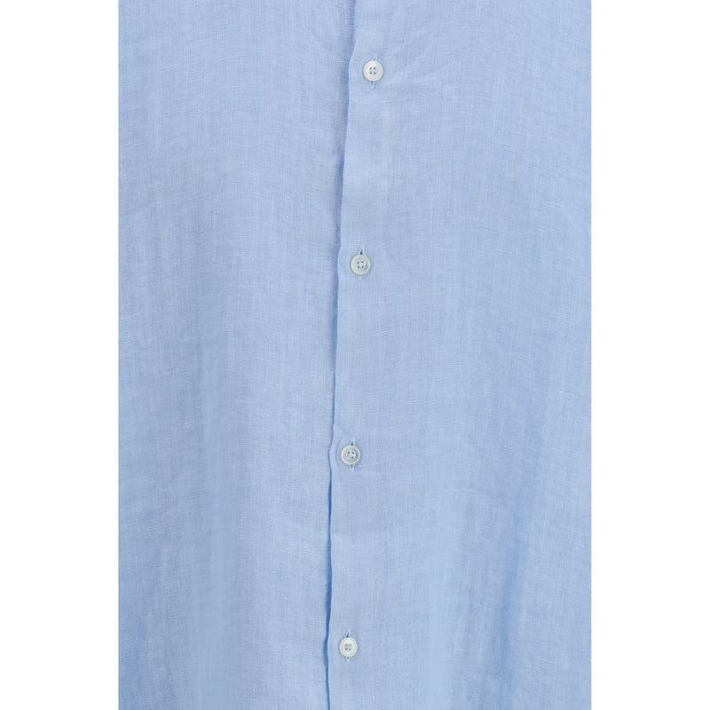 Brooksfield Blue Linen Shirt - Lightweight & Elegant