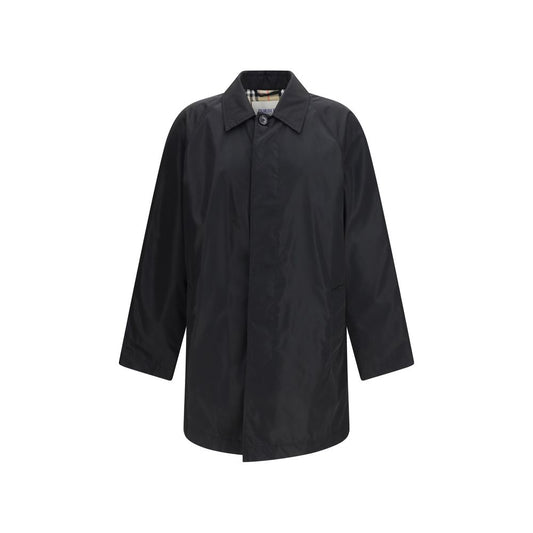 Burberry zwarte polyester jas