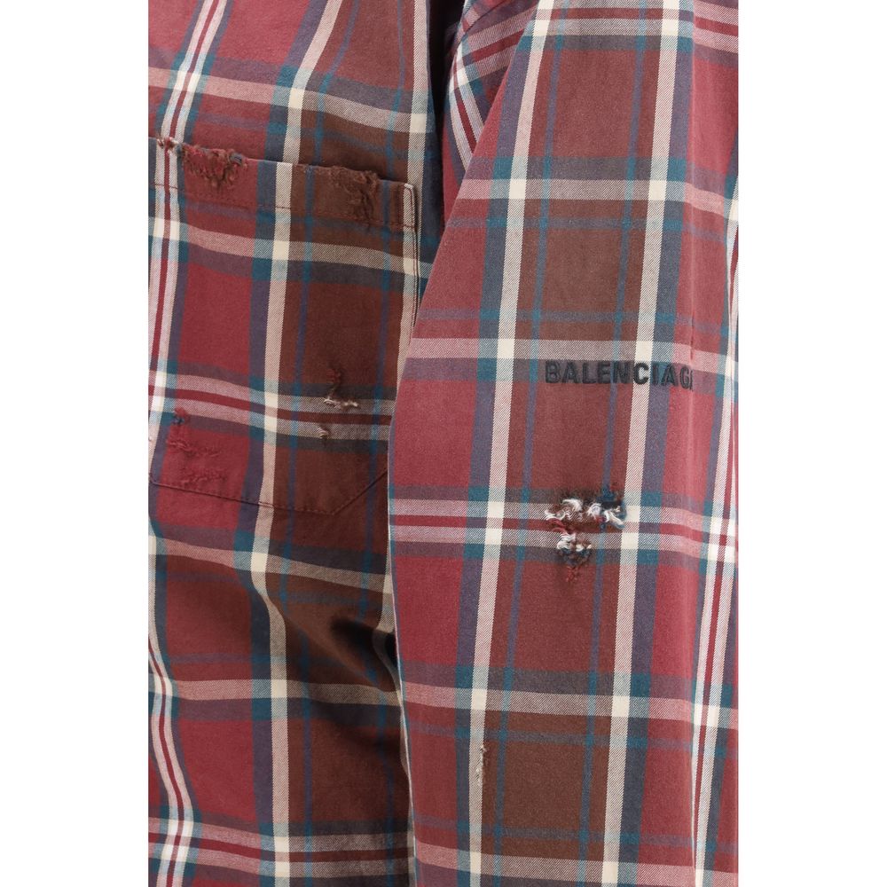 Chemise Balenciaga multicolore en polyester à motifs