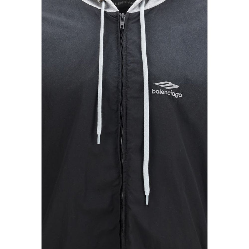 Balenciaga Black Polyester Shell Jacket