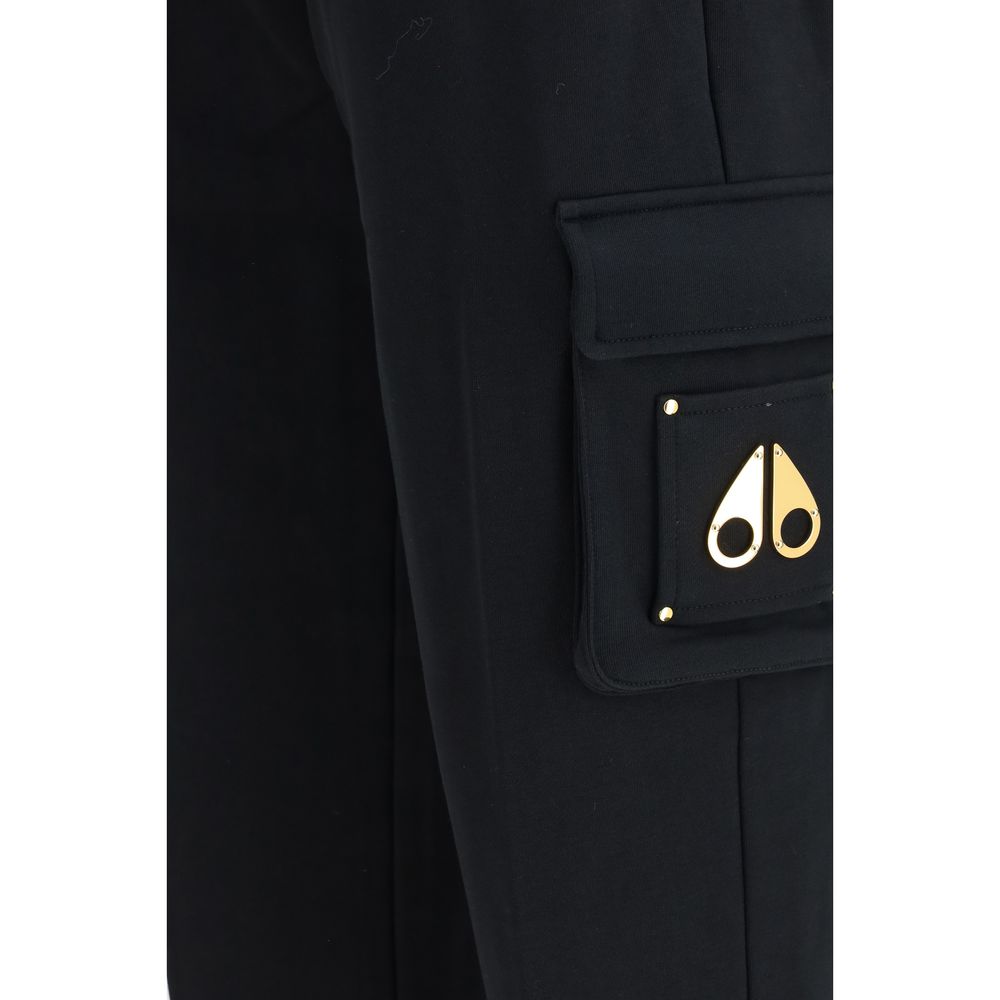 Moose Knuckles Hartsfield Black Cotton Casual Pants