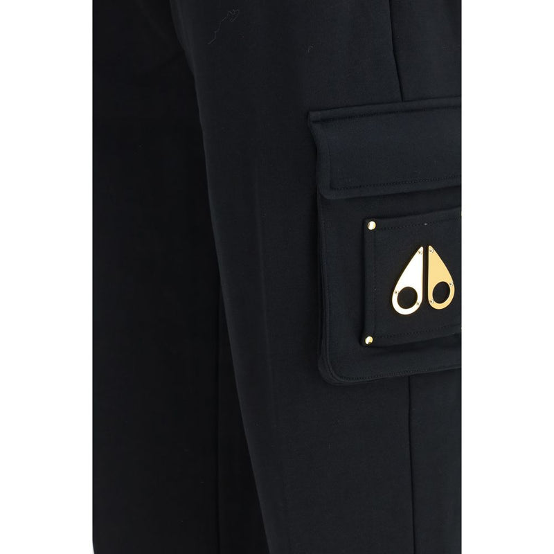 Moose Knuckles Hartsfield Black Cotton Casual Pants